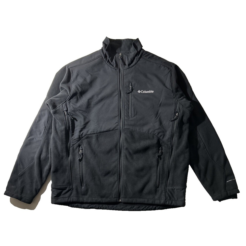 VTG Columbia Sportswear Men's Size XL Interchange Omni-Shield Jacket Fleece blck